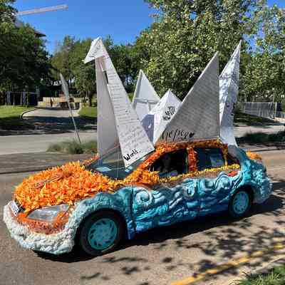 016, School, 1000 Paper Cranes, Bellaire Art Car Club, Bellaire High School