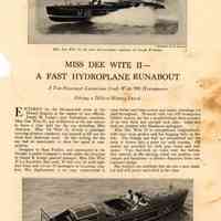          Dee Wite 1930 Hydroplane Race Boat 35' picture number 3
   