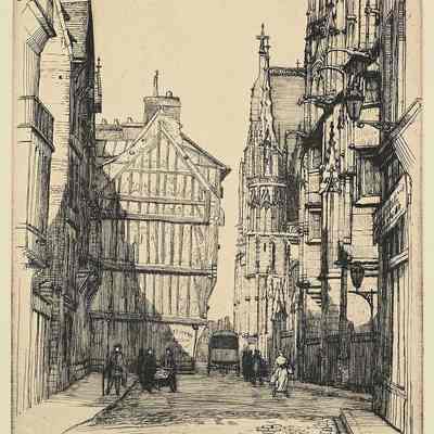 La Rue aux Juifs à Rouen