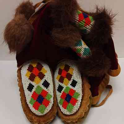 Red Moccasin Boots