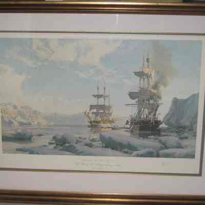 Whaling In The Artic: The Charles W Morgan 'cutting in' in 1884