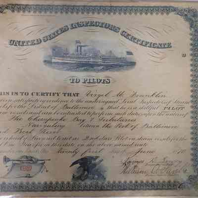 Certificate, Registration