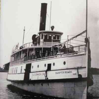 Oblique angle, close up shot of bow and starboard.