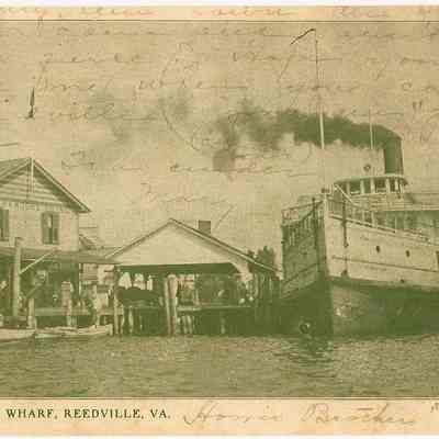 Steamer at Reedville Wharf
