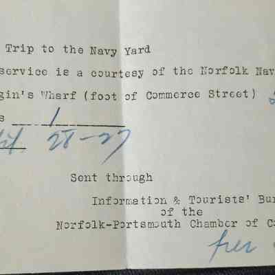 Pass to visit Norfolk Navy Yard