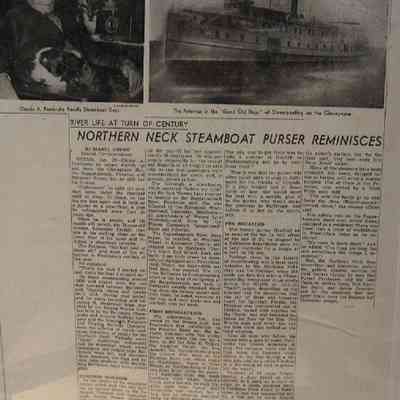 Newspaper Article about Purser Claude Pembroke
