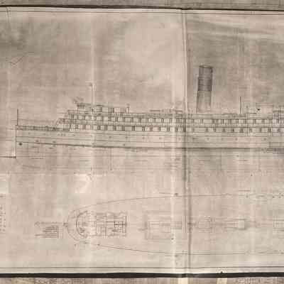 Old Bay Line 1920's Sister Ships Deck Plans