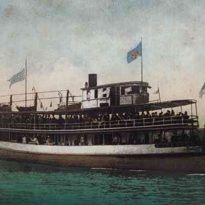 Steamer Merrimac sailing the Merrimac River in Massachusetts and to Plum Island.