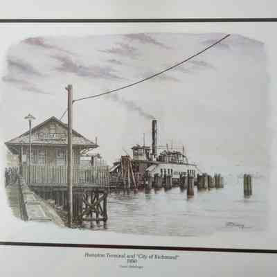 Steamer Ferry City of Richmond Framed