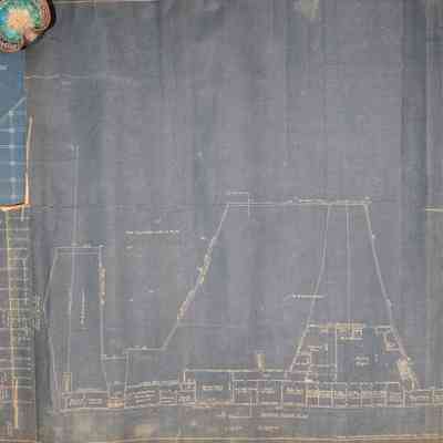 Old Bay Line Baltimore Wharf Blue Print