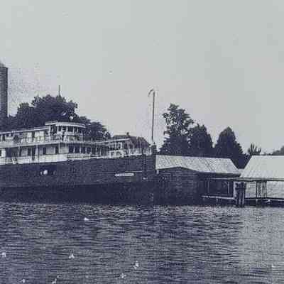 Piankatank at the wharf. On the Coan River, July 25,1936, on her route out of Philadelphia.