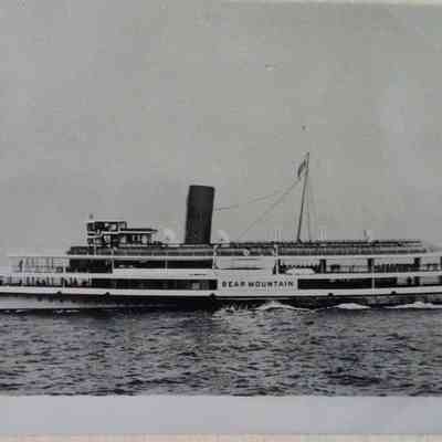 Postcard showing port side underway.
