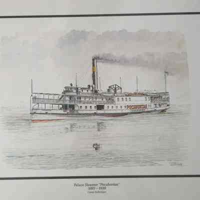 Steamer Pocahontas Print