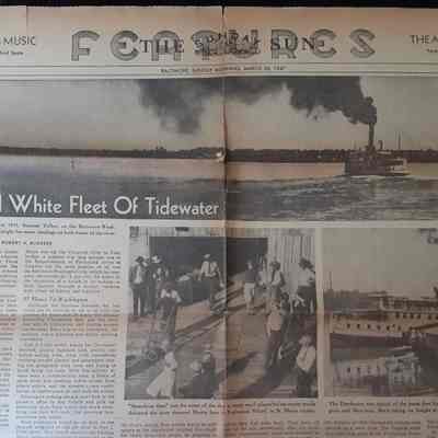 Vanished White Fleet of Tidewater - Baltimore Sun, March 30, 1947