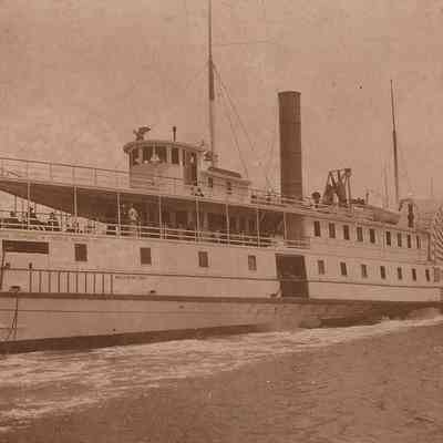 Oblique angle, medium shot of port bow and side. Origsize: 5" x 7½"; Origformat: Print-Photographic; Negno: n/a