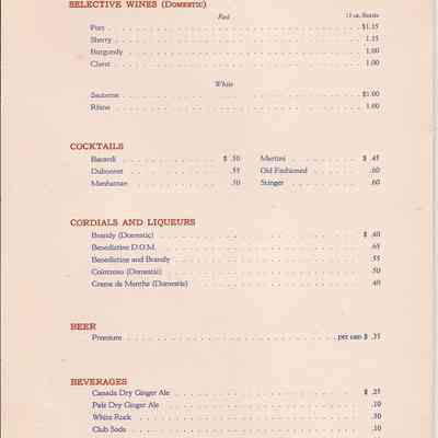 City of Richmond Menu, Inside Left: Origsize: 7" x 9¾"; Origformat: Artifact; Negno: n/a