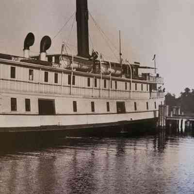Piankatank at the wharf. Circa 1930.
