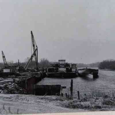 Being dismantled at Bordentown, New Jersey.