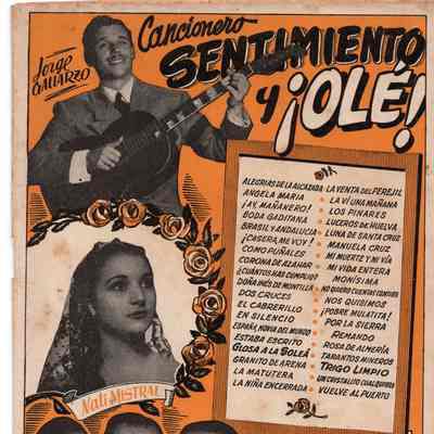 Cancionero sentimiento y olé