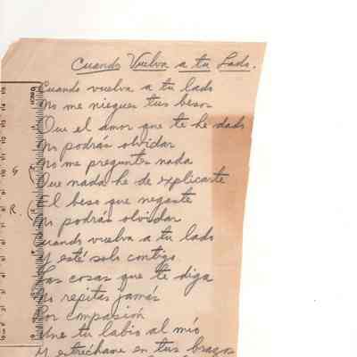 Cuando vuelva a tu lado