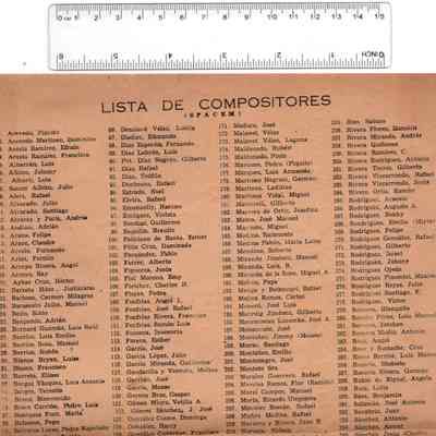 Lista de Compositores (SPACEM)