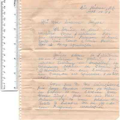 Carta de: Torres Mildred