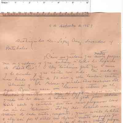 Carta de: Elena G. Suarez