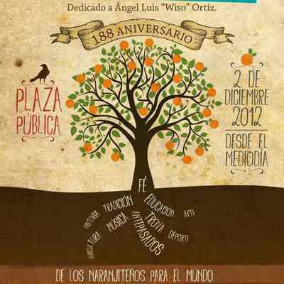 Cartel del 1er. Festival de la Fundación de Naranjito