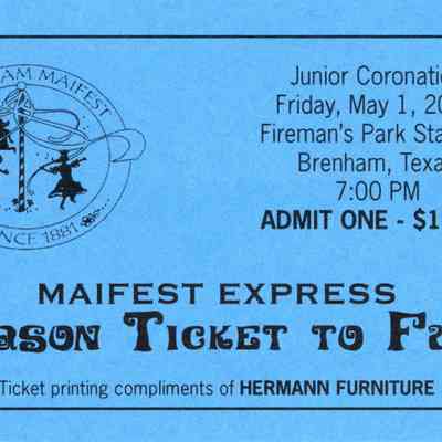 2015 Junior Maifest Ticket