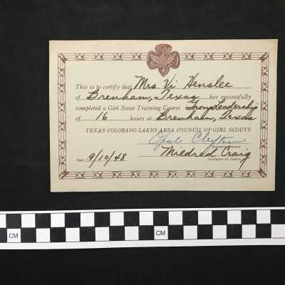 1948 Certificate