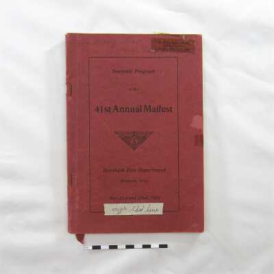 1925 Maifest Program