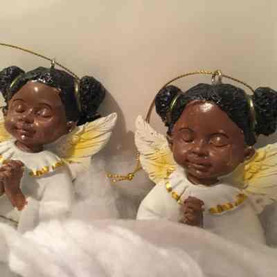 Pair of Angel Ornaments