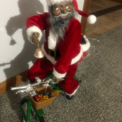 Biking Santa