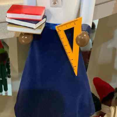 Nutcracker Math Science Books Ruler Yellow Triangle