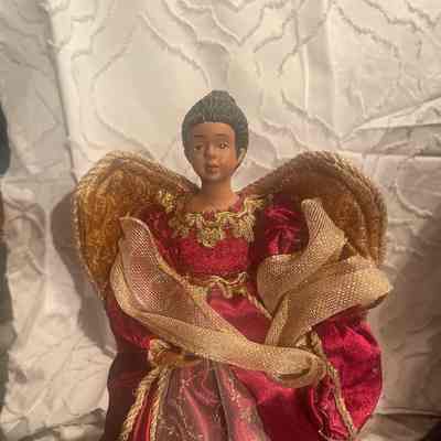 Crimson Angel Tree Topper