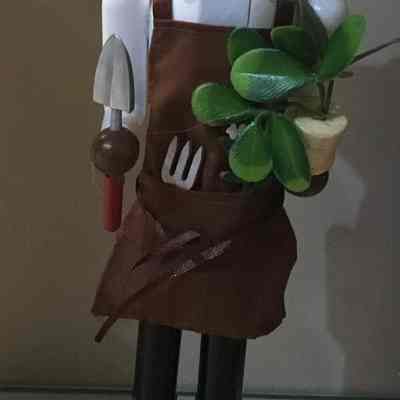 Nutcracker Woman Straw Hat Environmentalist Garden Tools