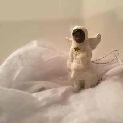 Papier Mache baby angel