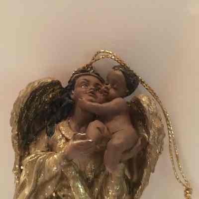 Mither & Child pencilpoint Angel Ornament
