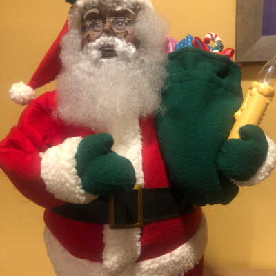 Santa lights the way