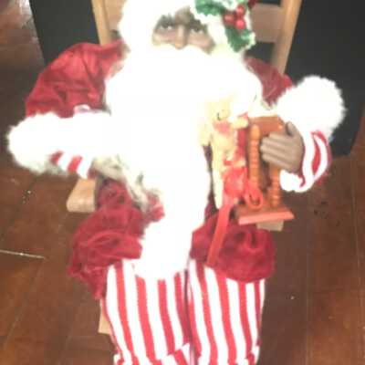 Candy Stripe Santa
