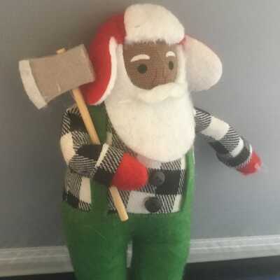 Ornament Logging Santa