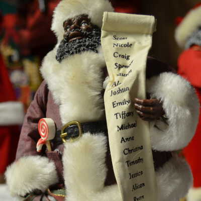 Santa with list of names