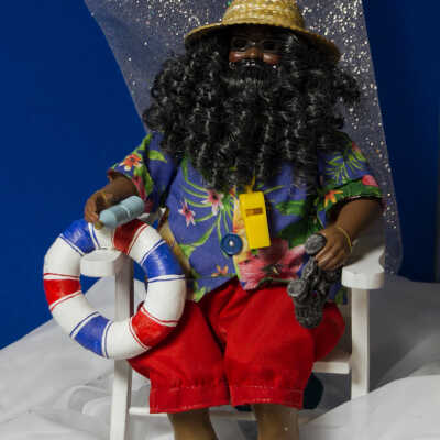 Beach Chair Santa