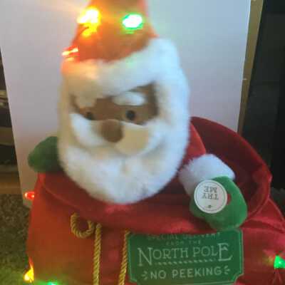 Peeking Santa