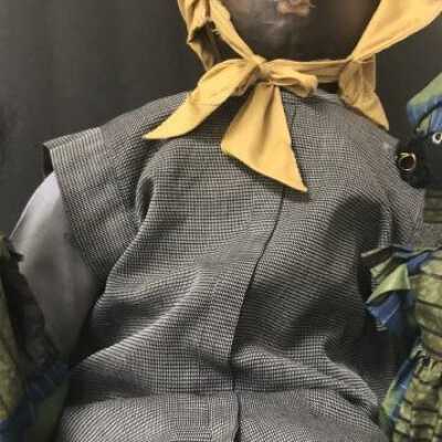 Oil cloth Doll