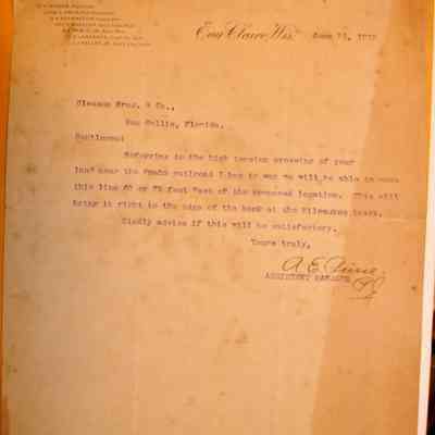 1912 Chippewa Valley Railway letterhead