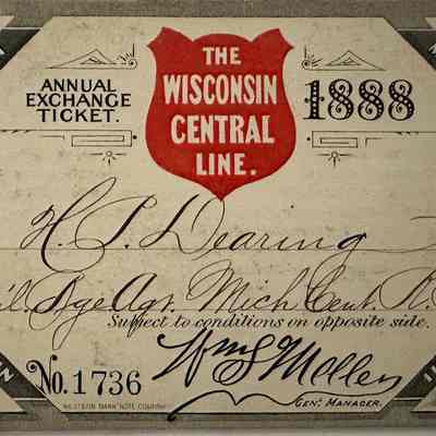 Wisconsin Central line 1888 pass
