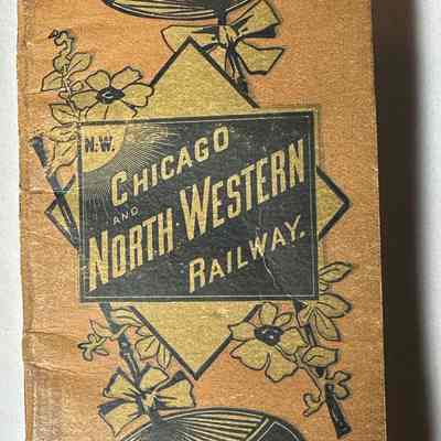 1887 Chicago northwestern notepad