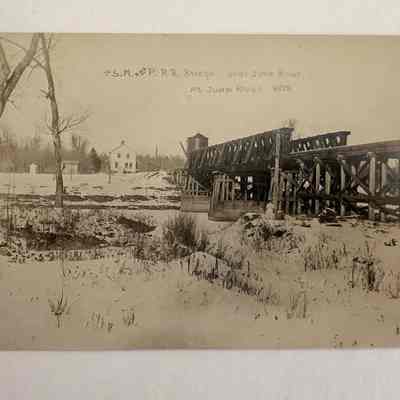 SM & P Ry bridge at Jump River