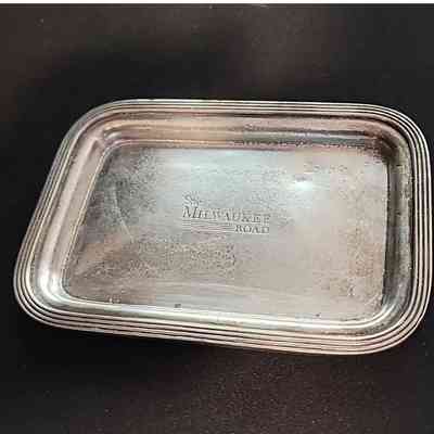Milwaukee Road silver tip tray